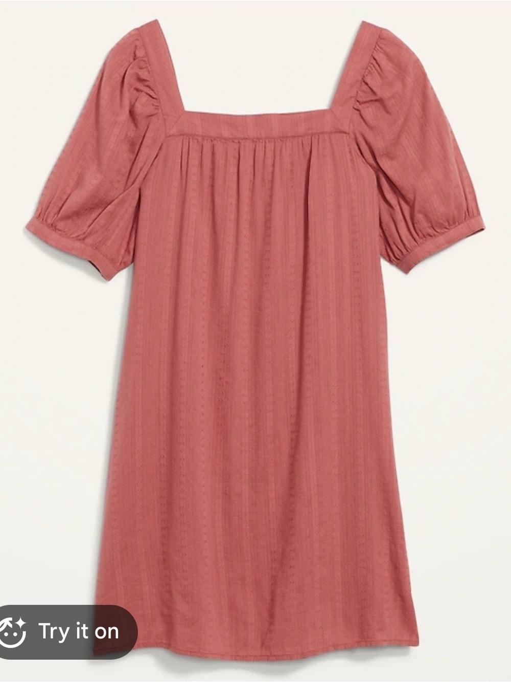 Old Navy | Puff Sleeve Donny Mini Shift Dress - Picture 2 of 7